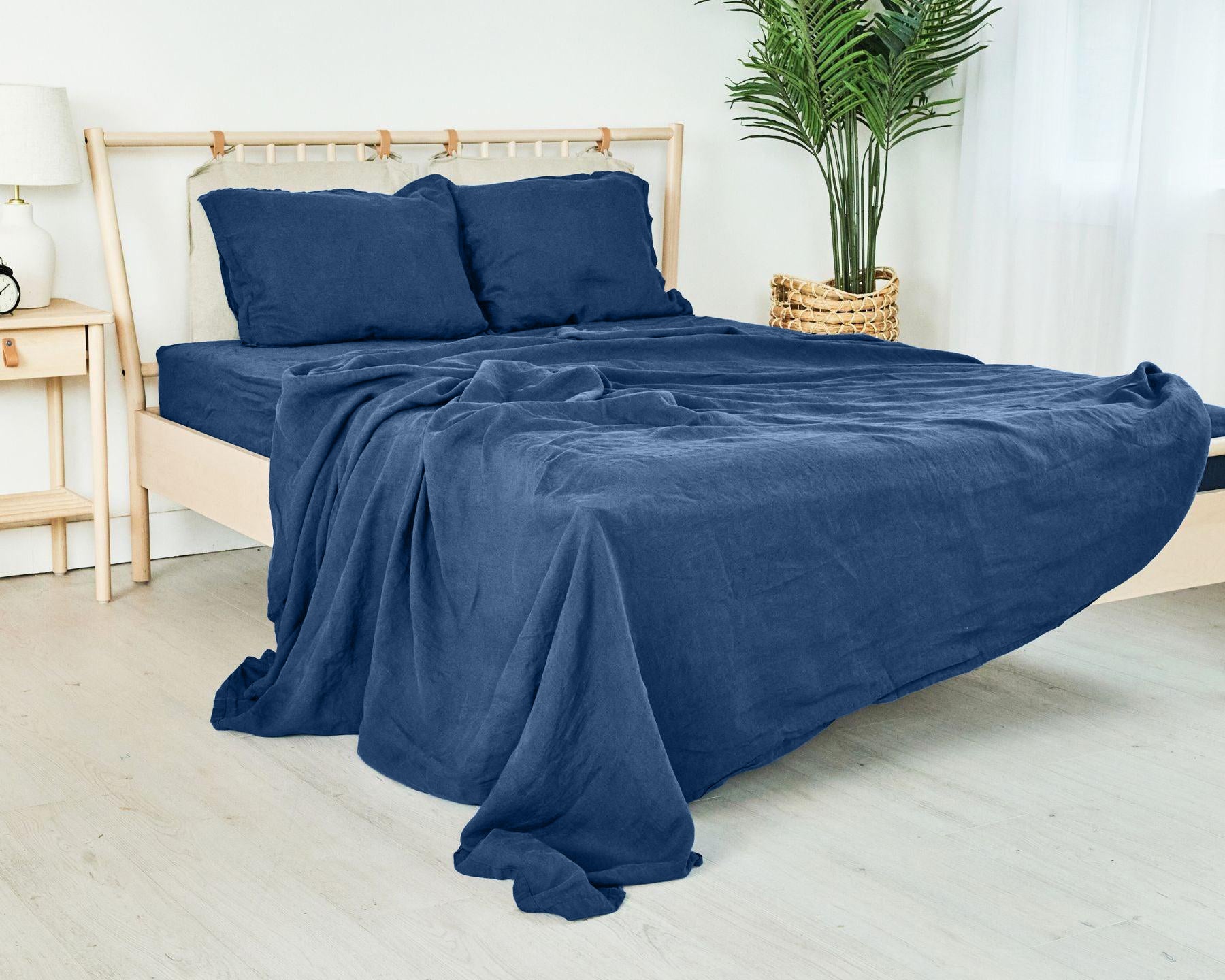 Parure de draps en lin européen biologique