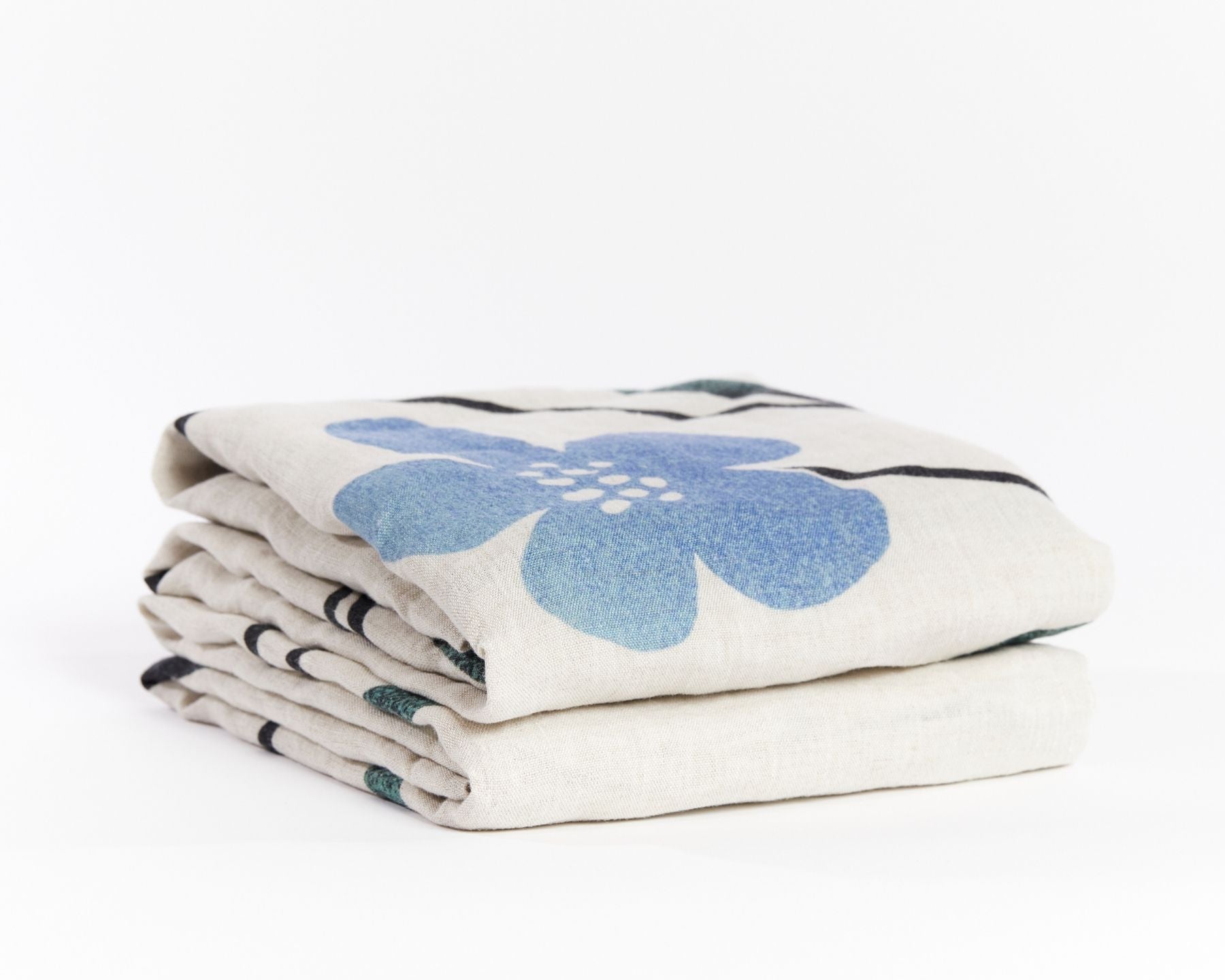 European Linen Pillowcases | Hørblomst Print