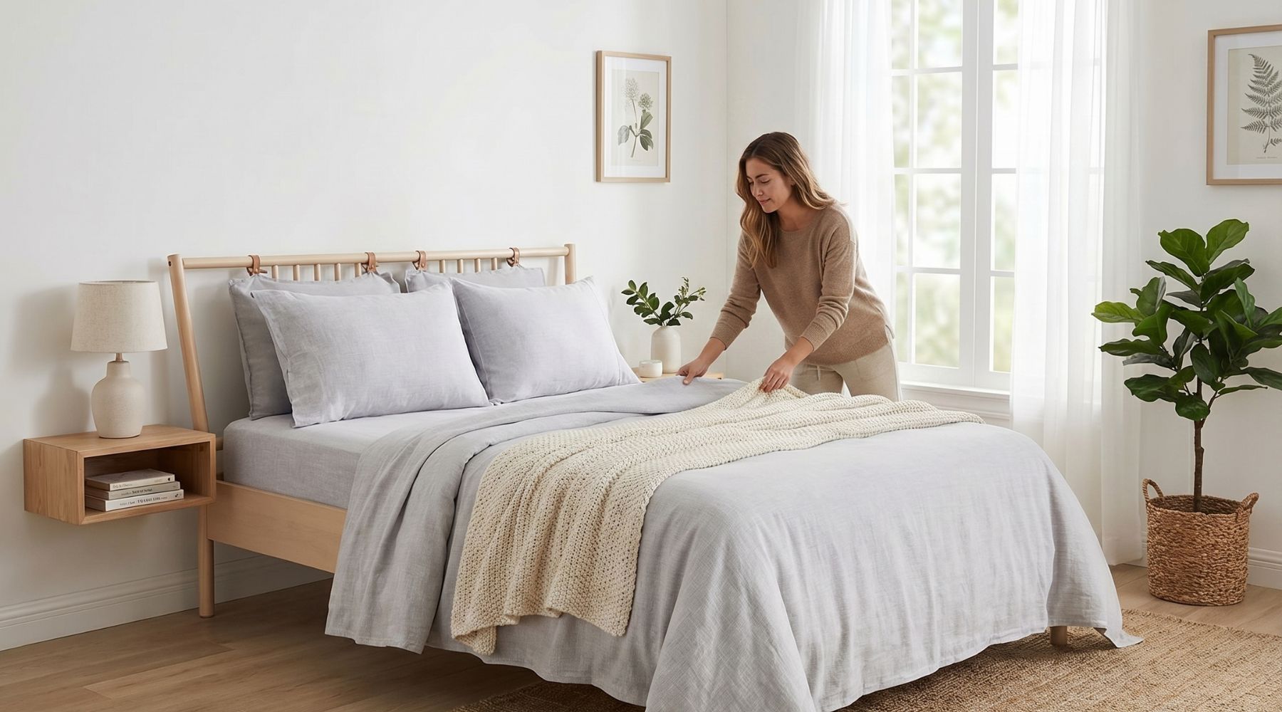 How to Decorate Your Scandi-Style Bed