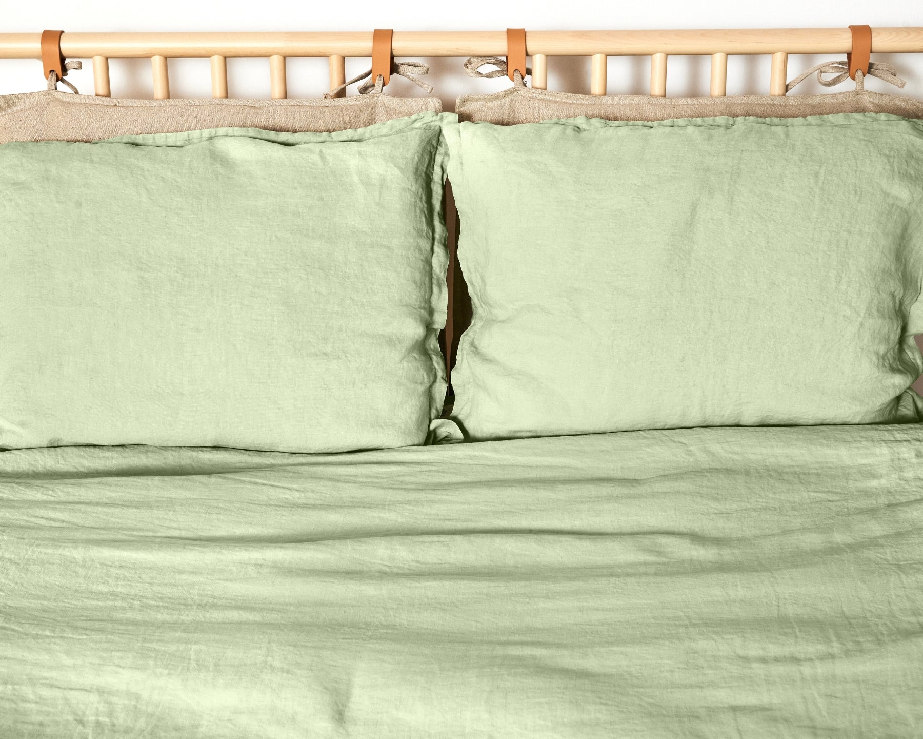 Parures de couette en lin bio européen | Couleurs unies