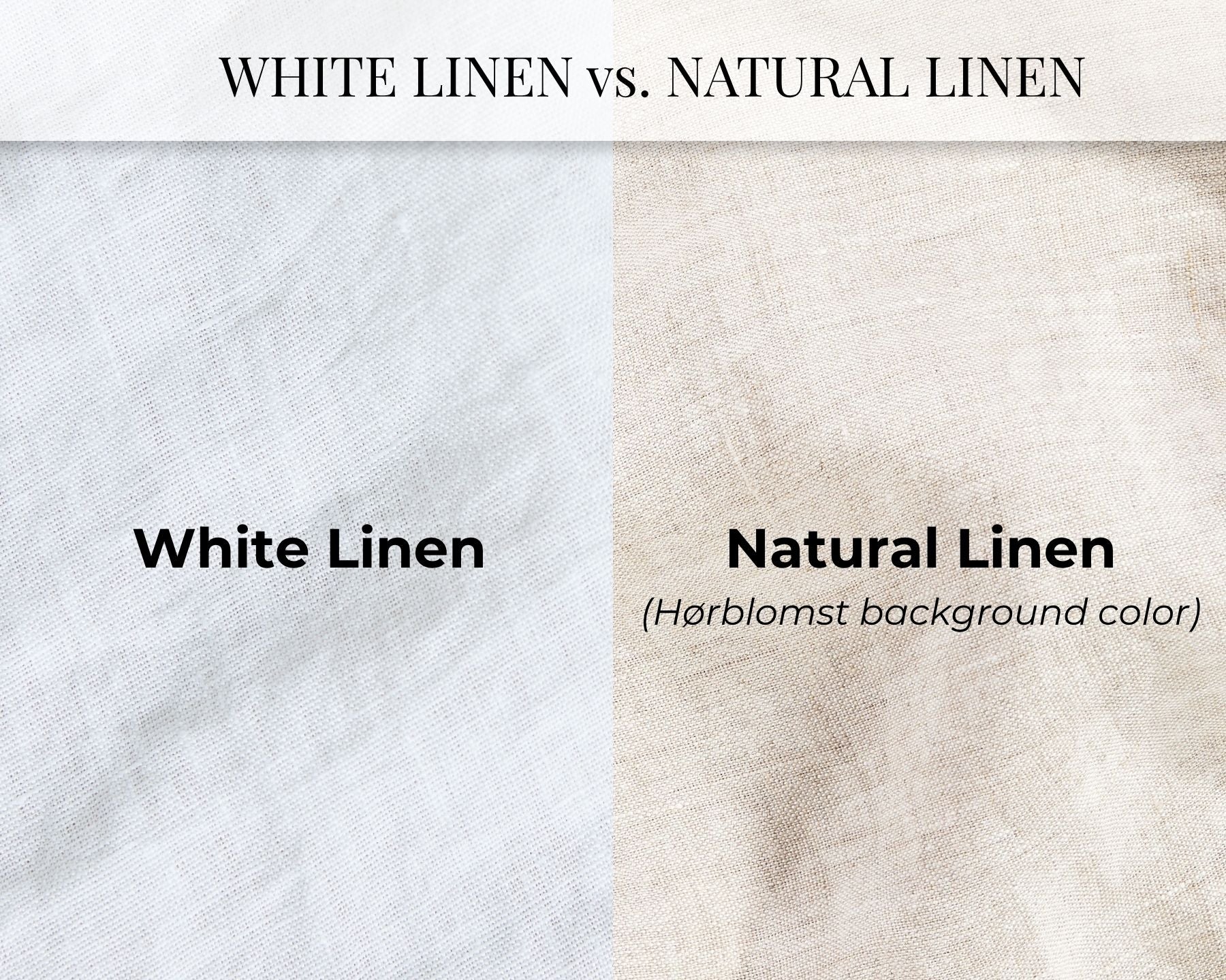 European Linen Duvet Cover Set | Hørblomst Print on Natural Linen | Renewed